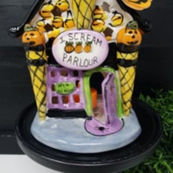 Blue Sky Halloween I Scream Parlor Decor / Tea Light, Flickering LED included